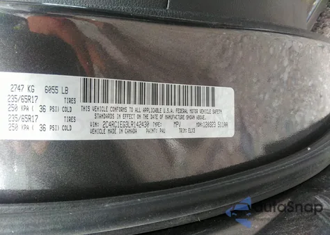 2020 Chrysler Pacifica 35Th Anniversary Touring L Plus from USA, damaged, VIN 2C4RC1EG3LR142430